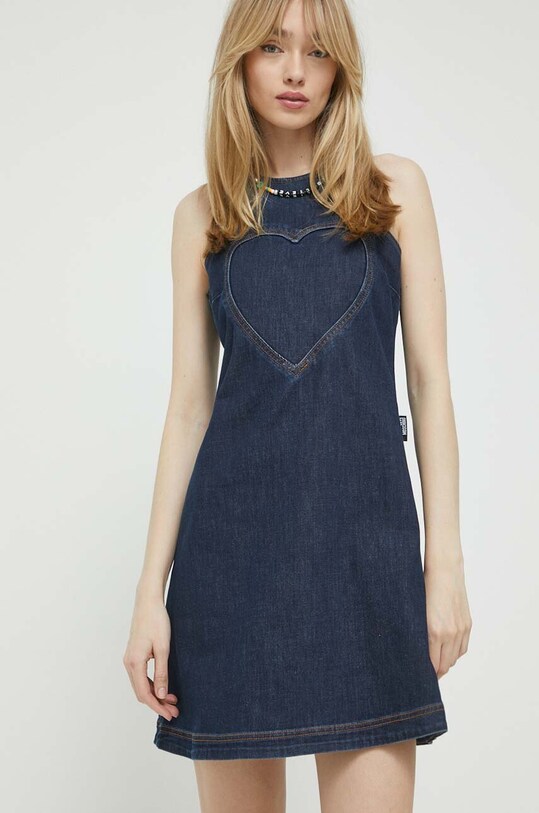 Дънкова рокля Love Moschino тъмносин W.V.J74.00.S.3979