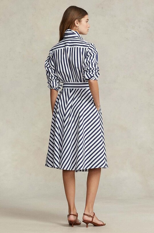 Polo Ralph Lauren sukienka bawełniana 211891428 granatowy SS25