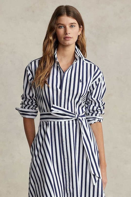 Îmbrăcăminte Polo Ralph Lauren rochie din bumbac 211891428 bleumarin