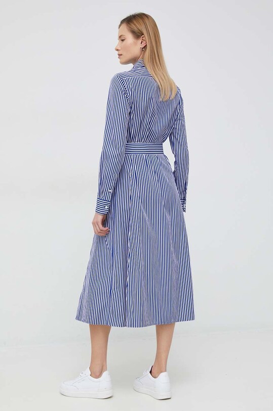 Одяг Бавовняна сукня Polo Ralph Lauren 211891430 блакитний