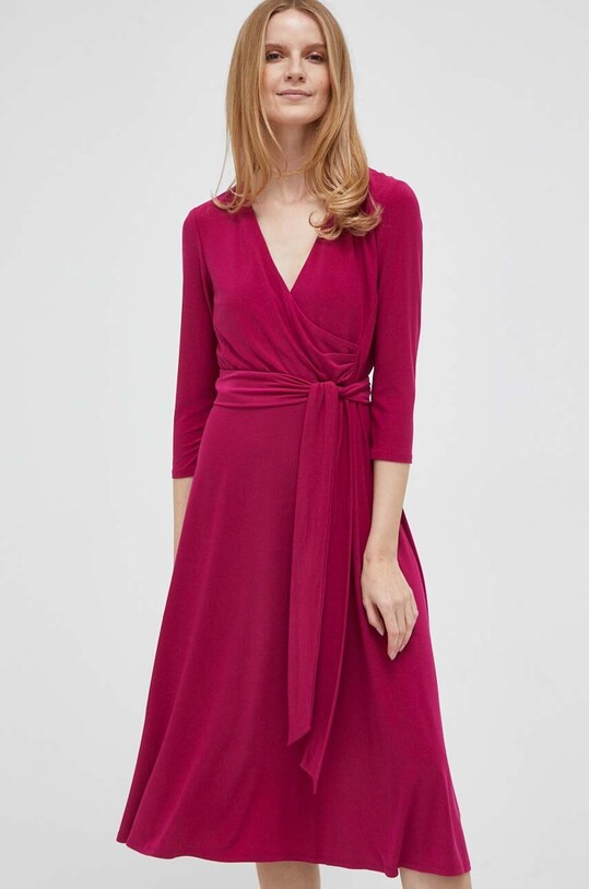 Šaty Lauren Ralph Lauren mini růžová 250769904