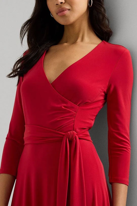 Lauren Ralph Lauren sukienka bordowy 250769904