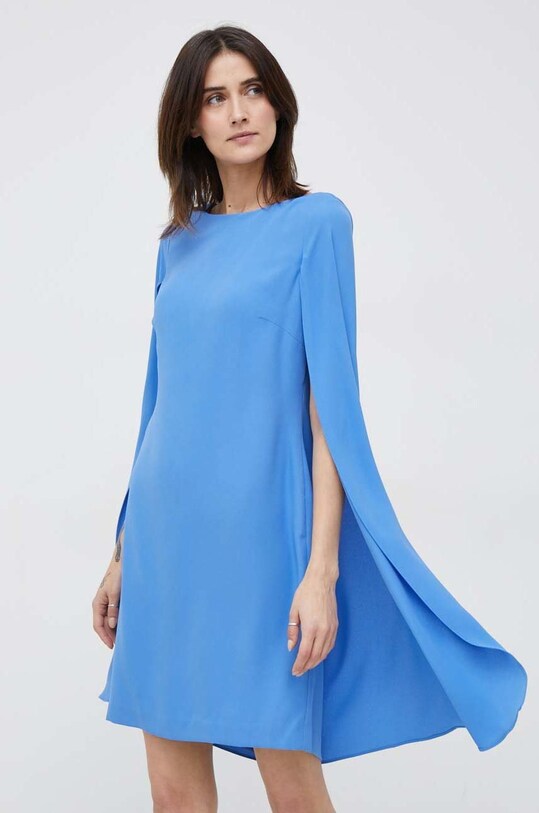 Φόρεμα Lauren Ralph Lauren στρογγυλό μπλε 253855210