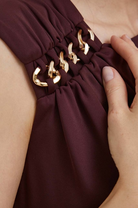 Lauren Ralph Lauren sukienka 253889324 bordowy