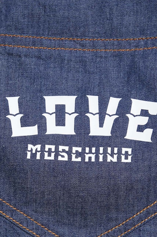 Bavlněné šaty Love Moschino W.V.J92.01.T.174A námořnická modř