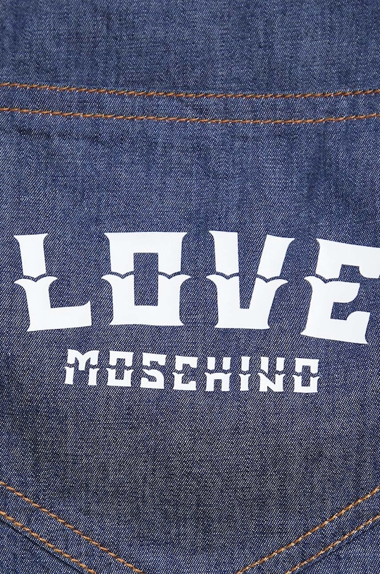 Bavlněné šaty Love Moschino W.V.J92.01.T.174A námořnická modř