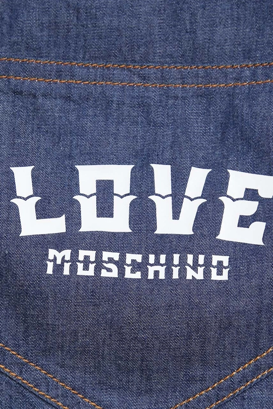 Love Moschino sukienka bawełniana W.V.J92.01.T.174A granatowy