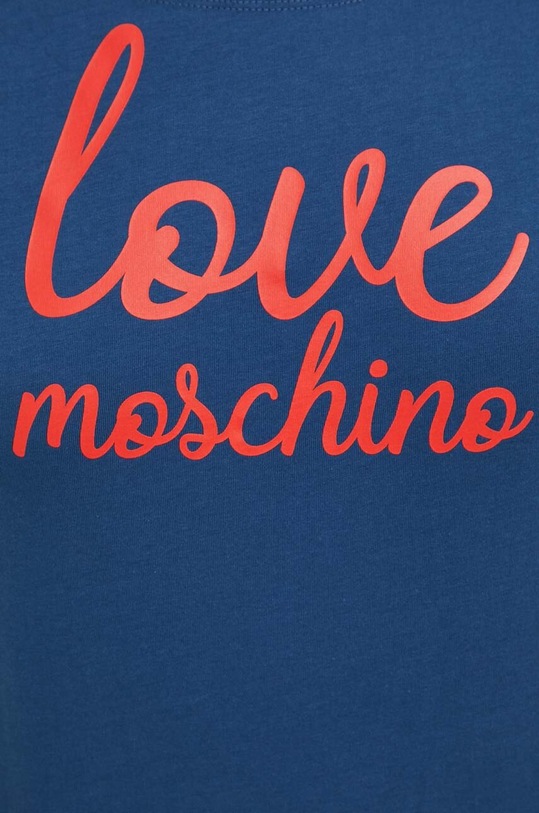 Love Moschino sukienka bawełniana W.5.929.27.M.4405 niebieski