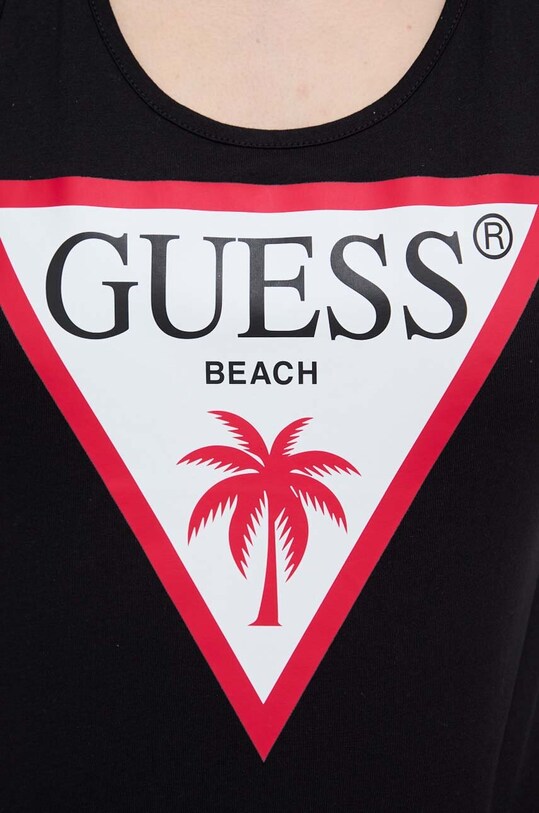 Bavlněné šaty Guess E3GP03.JA914 černá