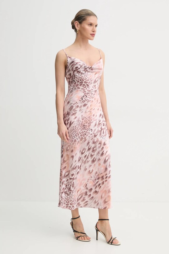 Guess sukienka różowy W3GK85.WD8G2