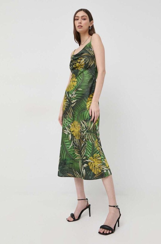 Платье Guess узор зелёный W3GK85.WD8G2