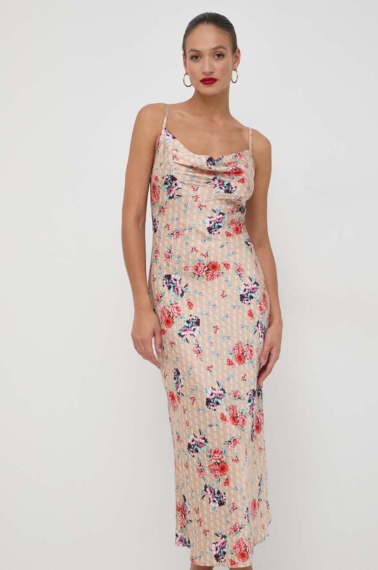 Guess sukienka AKILINA casual beżowy W3GK85.WD8G2