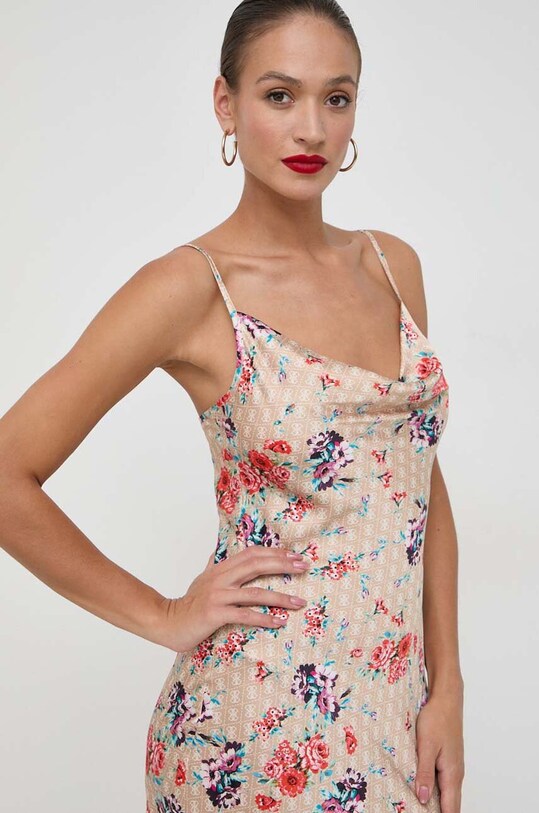 Guess sukienka AKILINA beżowy W3GK85.WD8G2