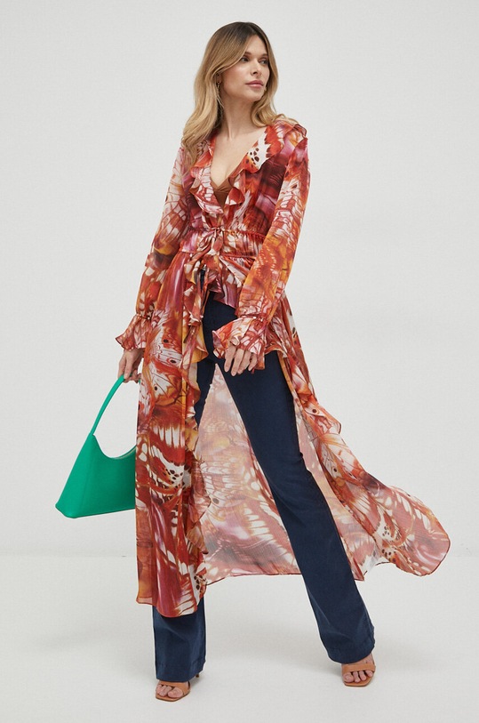 Φόρεμα Guess casual πορτοκαλί W3GK0B.WCWF2