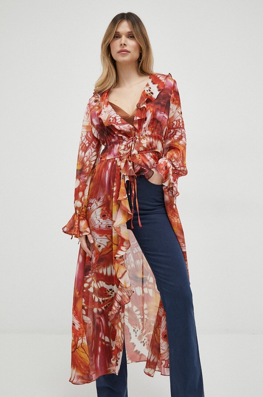 Φόρεμα Guess πορτοκαλί W3GK0B.WCWF2