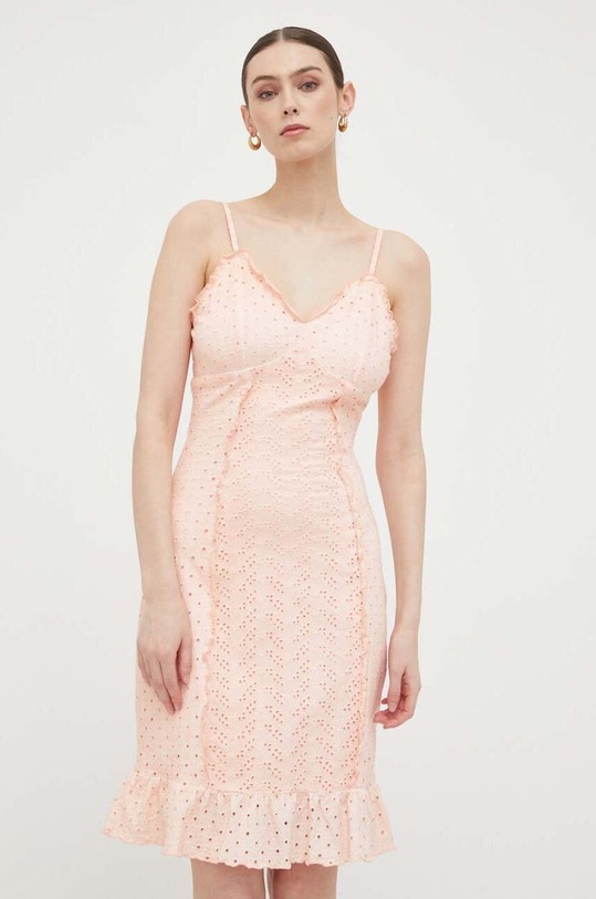 Φόρεμα Guess casual πορτοκαλί W3GK23.KALQ0