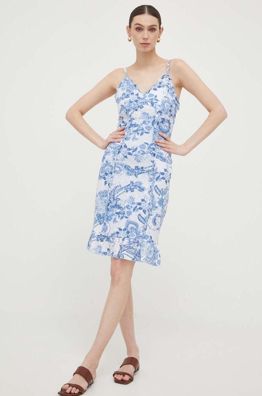 Φόρεμα Guess W3GK23.KALQ0 μπλε SS23