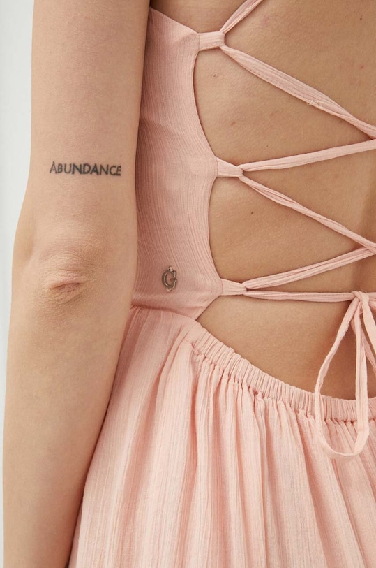 Βαμβακερό φόρεμα Guess W3GK45.WEID0