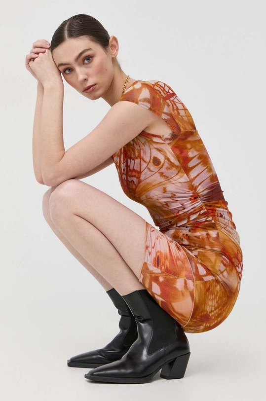 Šaty Guess AIDA W3GK89.KBAH2 oranžová SS24