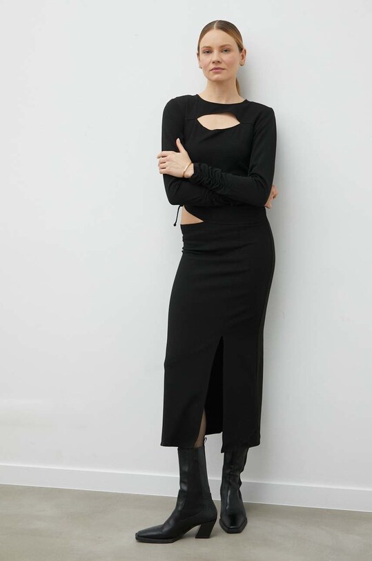 Gestuz rochie maxi negru 10906609