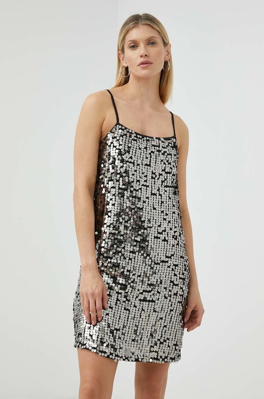 Gestuz sukienka 10906669 srebrny SS23