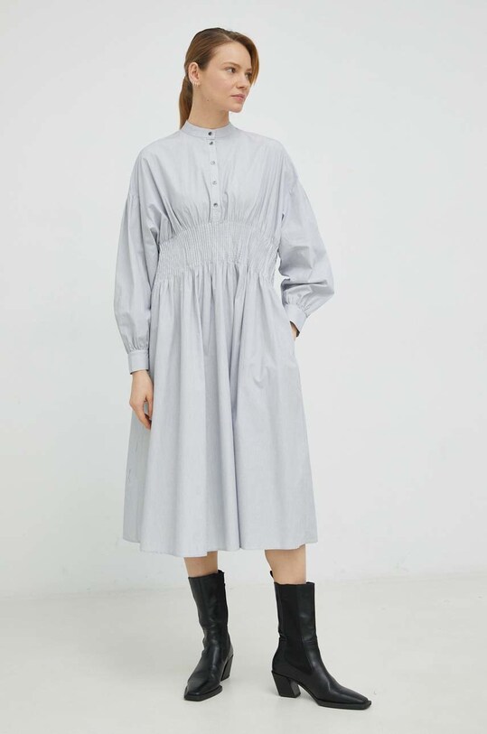 Herskind rochie din bumbac 4654901 alb SS23