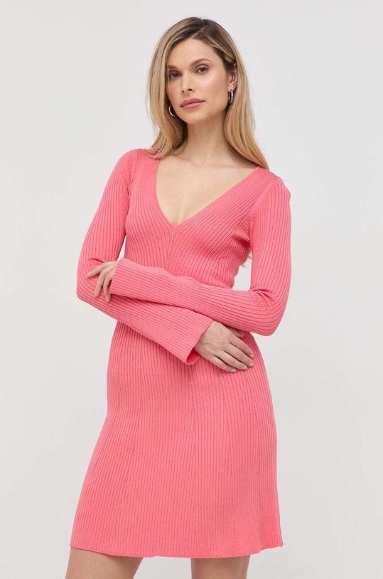 Šaty Patrizia Pepe mini růžová 8A1113.K9J5