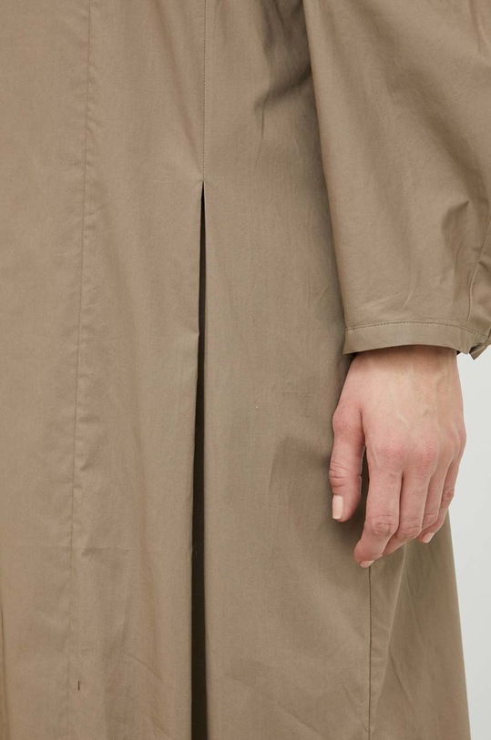 By Malene Birger sukienka bawełniana Q70321060 beżowy