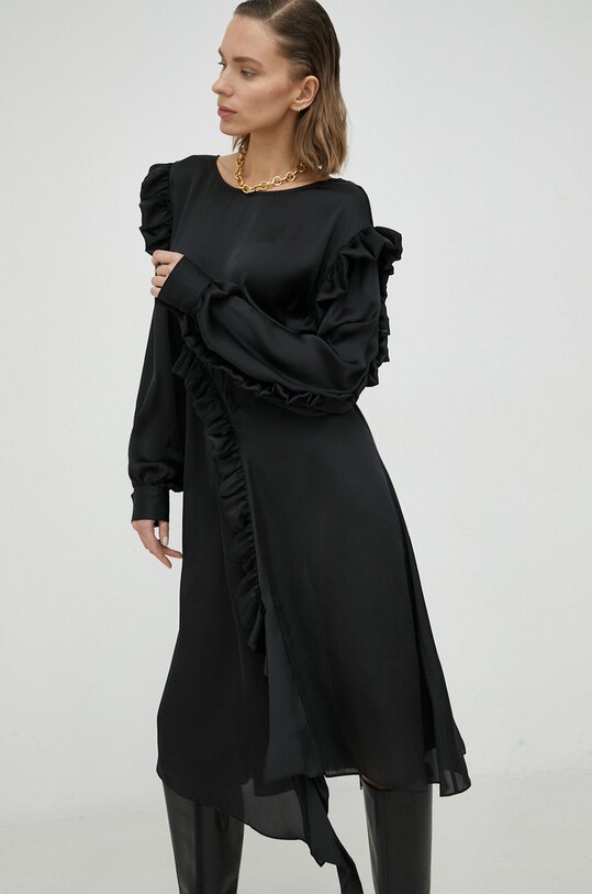 Remain rochie negru RM2206