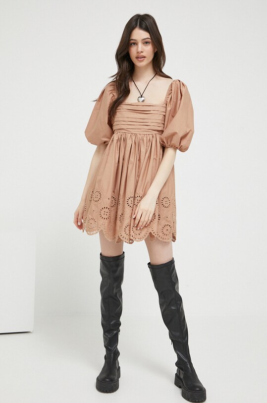 Abercrombie & Fitch rochie KI159.2880.420 maro SS23