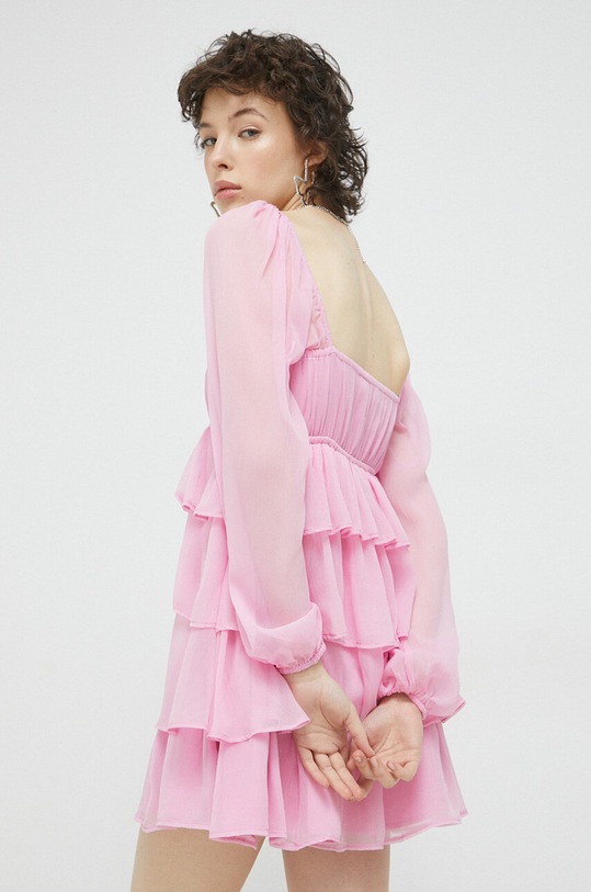 Odzież Abercrombie & Fitch sukienka KI159.3011.620 różowy