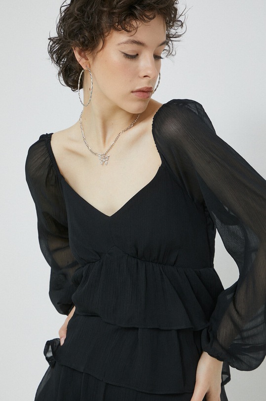 Φόρεμα Abercrombie & Fitch μαύρο KI159.3011.900