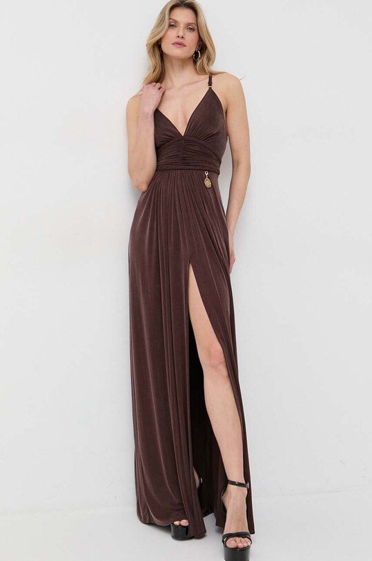 Odzież Elisabetta Franchi sukienka AB43032E2 brązowy