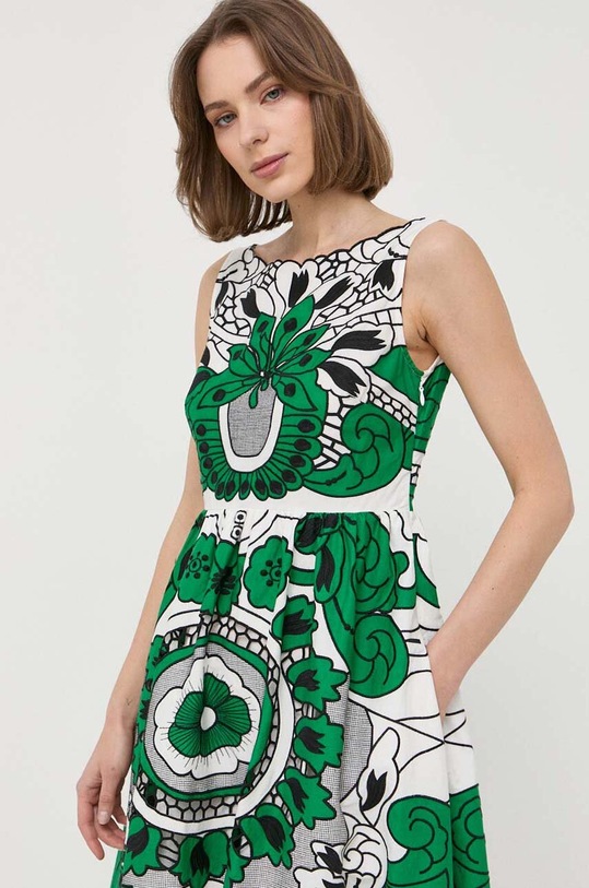 Хлопковое платье Red Valentino белый 2R0VA23F6T3