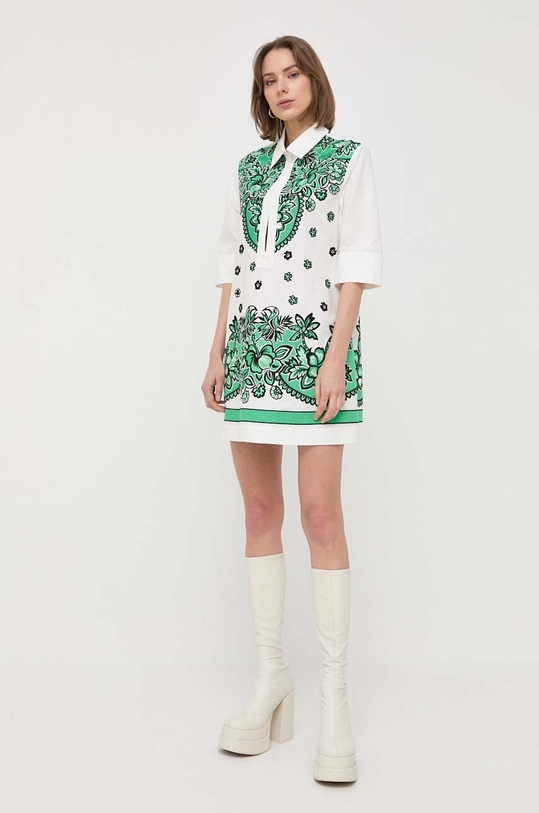Red Valentino vestito in cotone 2R0VA23N6T4 bianco SS23