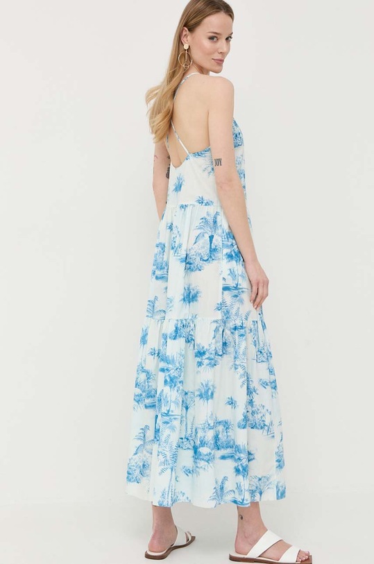 Oblečení Bavlněné šaty Red Valentino 2R0VAGX06SE modrá