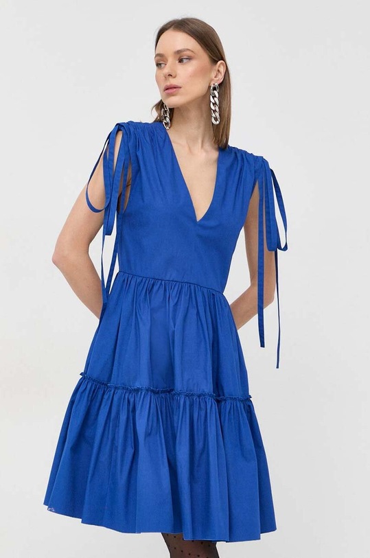 Хлопковое платье Red Valentino 2R3VAGL06PD голубой SS23