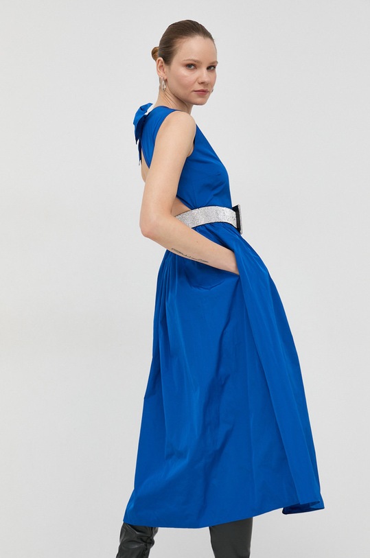 Red Valentino sukienka 2R3VAGQ91FP niebieski