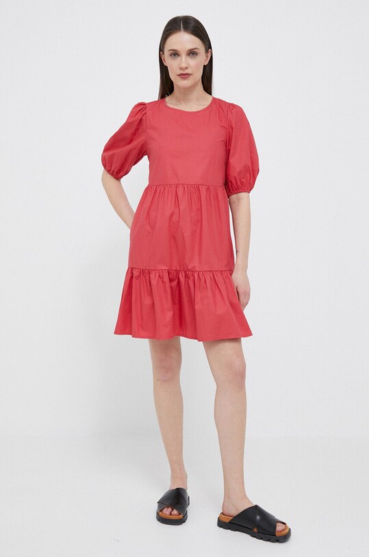 Pepe Jeans sukienka bawełniana Bella PL953238.217 czerwony SS23