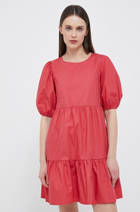 Îmbrăcăminte Pepe Jeans rochie din bumbac Bella PL953238.217 rosu