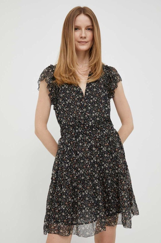 Šaty Pepe Jeans mini černá PL953223.0AA
