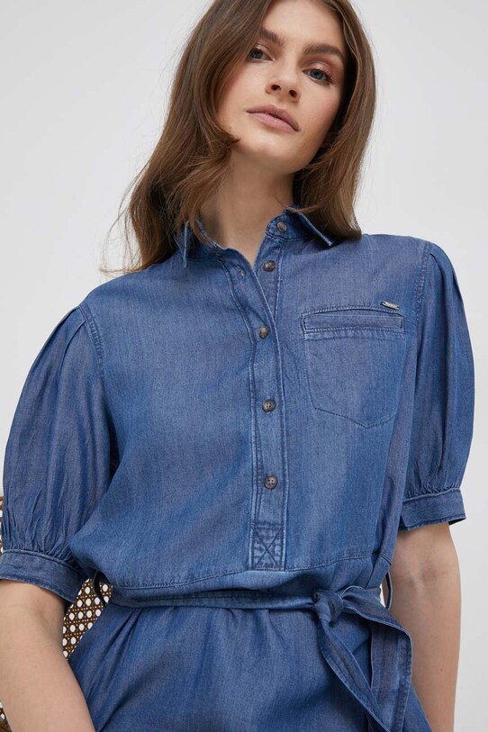 Obleka Pepe Jeans Glennis Mini mornarsko modra PL953290.000