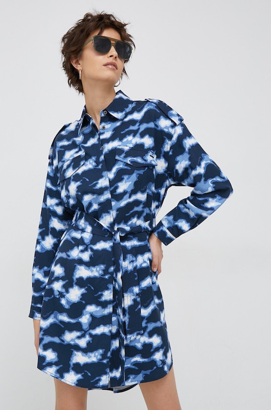 Šaty Pepe Jeans Burnet mini námořnická modř PL953243.0AA