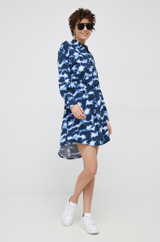 Šaty Pepe Jeans Burnet PL953243.0AA námořnická modř SS23