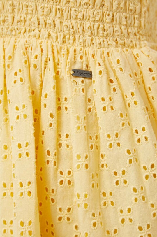 Βαμβακερό φόρεμα Pepe Jeans Cady PL953301.039 κίτρινο