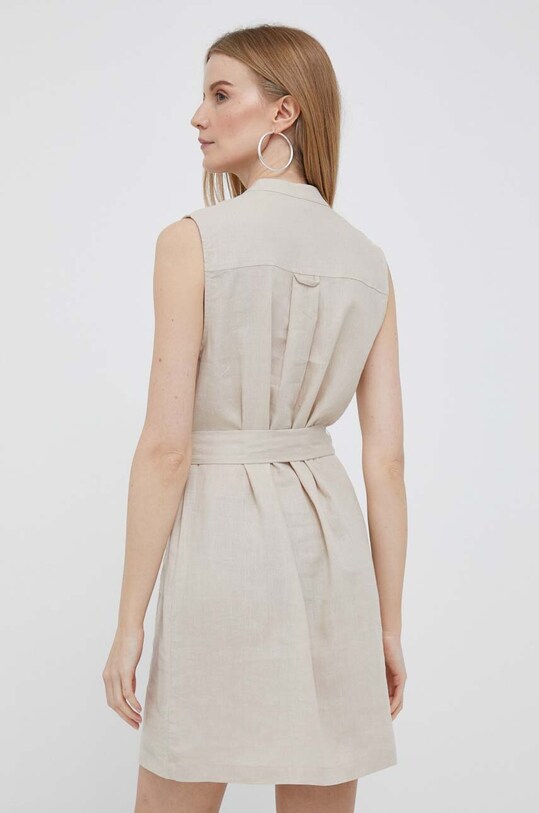 Îmbrăcăminte Pepe Jeans rochie din in PL953232.836 bej
