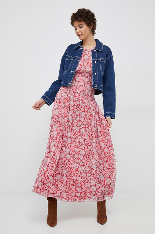 Рокля Pepe Jeans Berenice червен PL953239.0AA