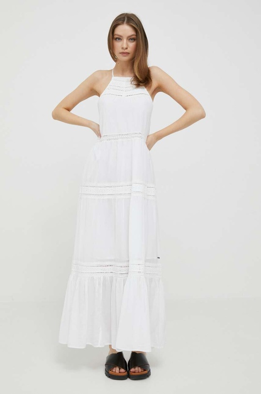 Obleka Pepe Jeans Pirra PL953276.800 bela SS23