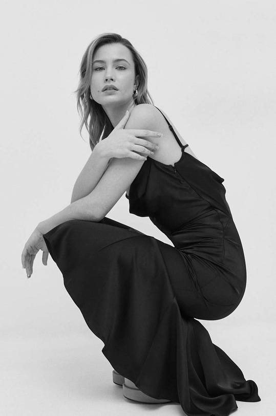 Trussardi sukienka 56D00693.1T006175 czarny