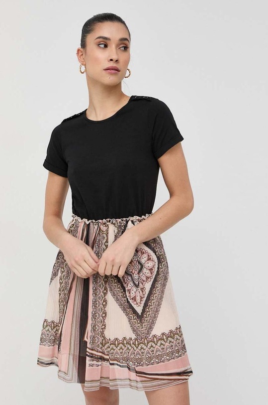 Liu Jo sukienka wzorzyste czarny WA3044.J7821